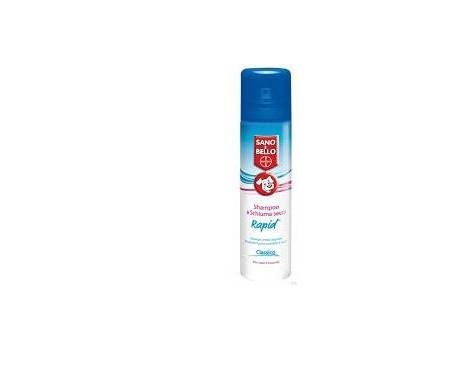 Bayer Sano e Bello Shampoo Schiuma Secca Rapid Classic Cani 300 Ml