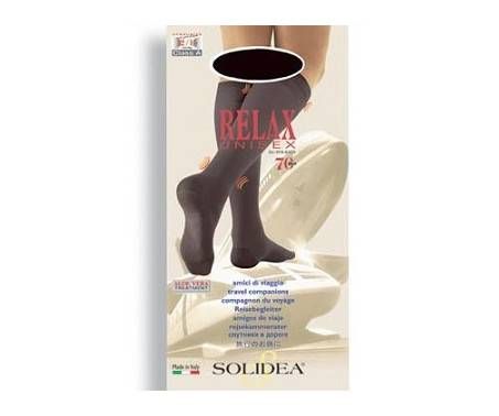 Solidea Relax Unisex 70 DEN Gambaletto Compressivo Colore Nero Taglia 5 XXL