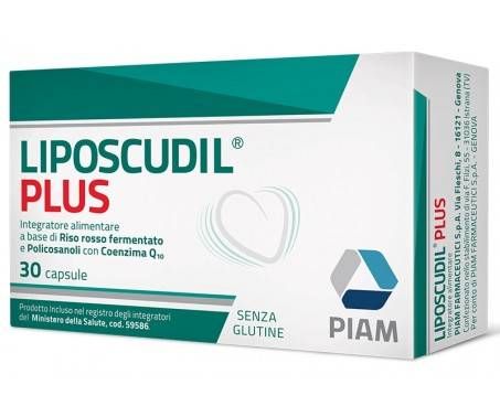 Liposcudil Plus - Integratore per il colesterolo - 30 Capsule 