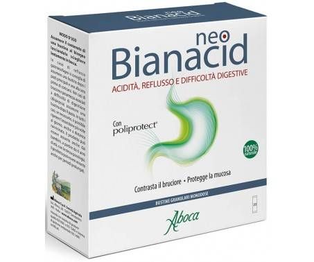 Aboca NeoBianacid - Acidità e Reflusso 20 Bustine - DISPOSITIVO MEDICO Classe II a