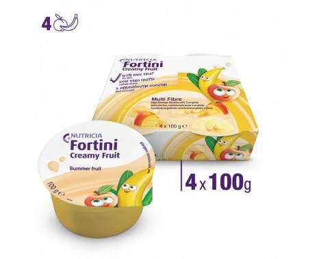 Fortini Creamy Integratore Nutrizionale Ai Frutti Gialli 4 Coppete