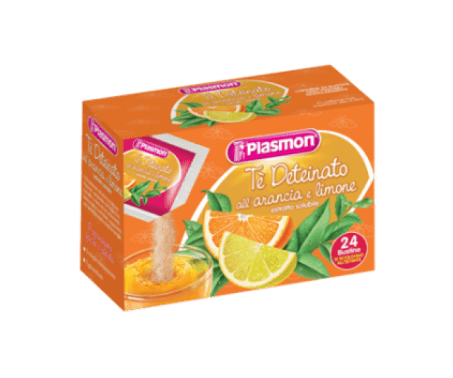 Plasmon Tè Deteinato Arancia e Limone Estratto Solubile 24 Bustine