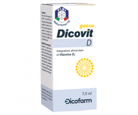 Dicovit D Gocce - Integratore di Vitamina D3 - 7,5 ml