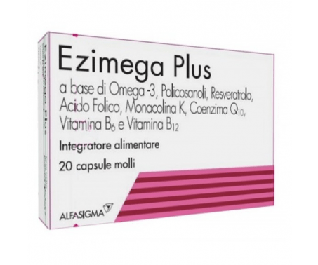 Ezimega Plus - Integratore per il controllo del Colesterolo - 20 Capsule Molli