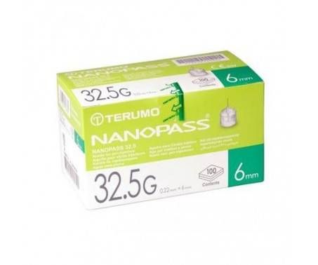 Nanopass Ago Per Penna Insulina 32.5G 6 mm 100 Pezzi