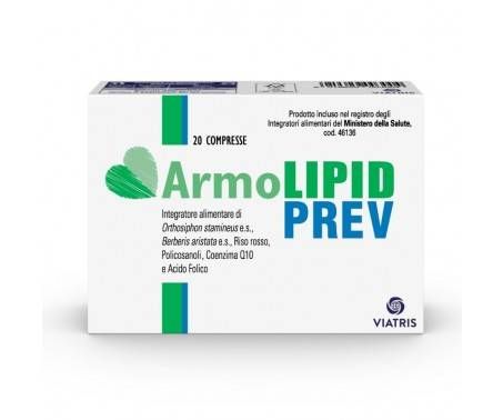 ArmoLIPID Prev - Integratore per il controllo di colesterolo e trigliceridi - 20 Compresse 