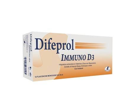 Difeprol Immuno D3 Integratore 12 Flaconcini