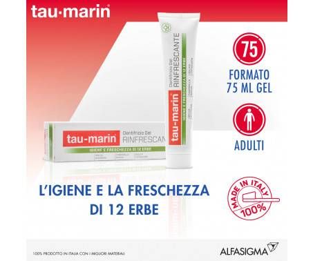 Tau-Marin Dentifricio Rinfrescante Adulti Alle 12 Erbe 75 ml
