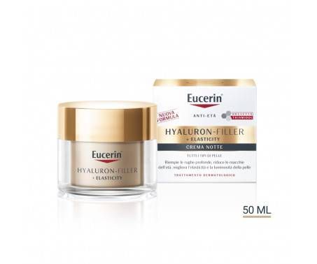 Eucerin Hyaluron-Filler+Elasticity Crema Notte Viso Anti-età 50 ml