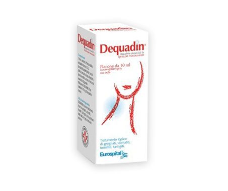 Dequadin Spray Per Mucosa Orale 0,5% Dequalinio Cloruro 10 ml