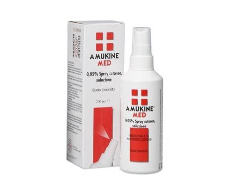 Amukine Med Spray Cutaneo 0,05% Sodio ipoclorito 200 ml