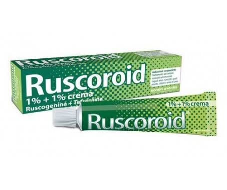 Ruscoroid - Crema rettale per emorroidi con 1% + 1% di Ruscogenina - 40 g
