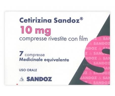 Cetirizina Sandoz 10 mg - 7 Compresse rivestite