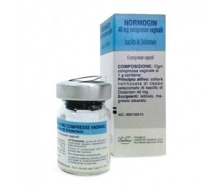 Normogin 6 comprese vaginali 40 mg