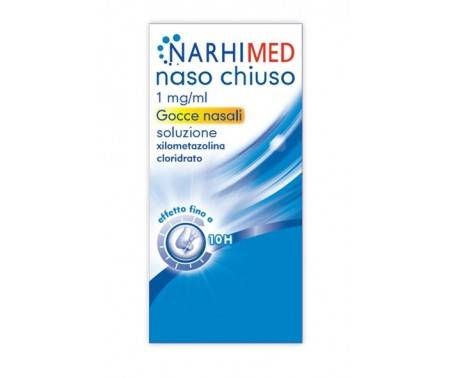 Narhimed Gocce Nasali Decongestionante Naso Chiuso Raffreddore Rinite Allergica Sinusite 10 ml