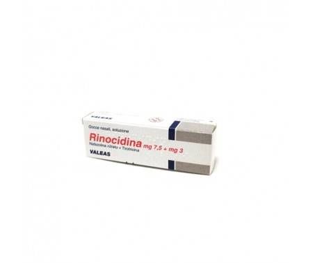 Rinocidina Gocce Nasali 7,5mg + 3mg Nafazolina / Tirotricina 15 ml