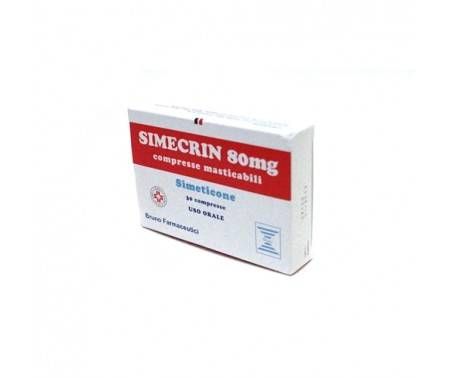 Simecrin - Gonfiore e Meteorismo - 30 compresse masticabili - 80 mg