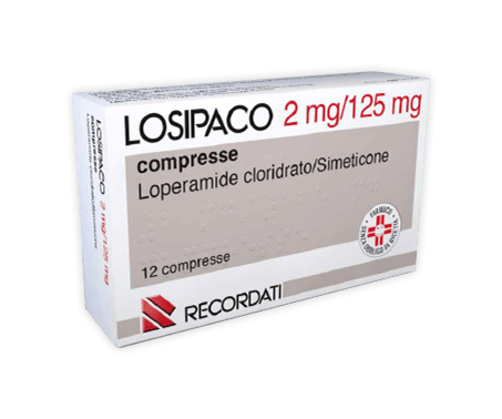 Losipaco 2mg+125mg Antidiarrea 12 Compresse
