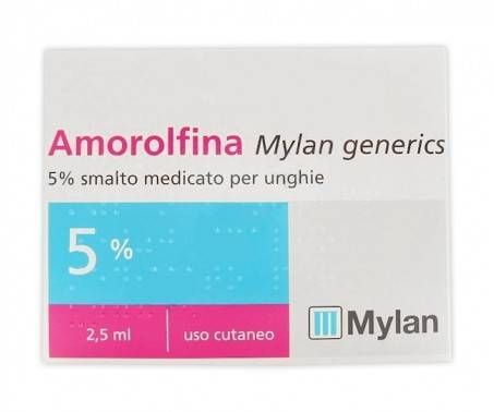 Amorolfina Mylan Generics - 5% Smalto medicato per unghie - 2,5 ml