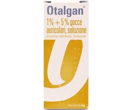 Otalgan Gocce Auricolari - 1%+5% Procaina cloridrato / Fenazone - Flacone da 6 g