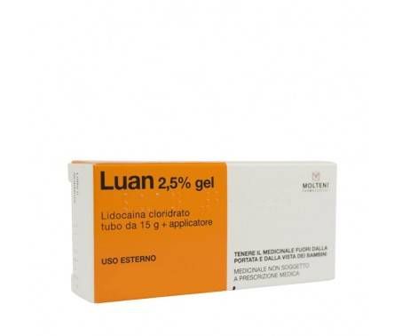 Luan Gel 2,5% Lidocaina Anestetico Topico 15g