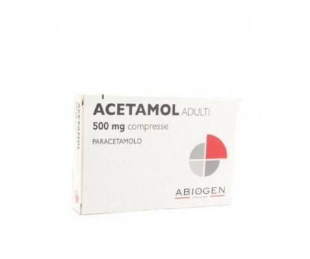 Acetamol Paracetamolo 500mg Adulti - 20 Compresse
