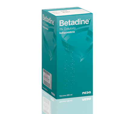 Betadine 1% Iodopovidone Collutorio Orale Flacone 200 ml - SCADENZA FEBBRAIO 2023
