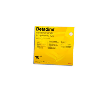 Betadine 10% - 10 Garze Impregnate 10x10