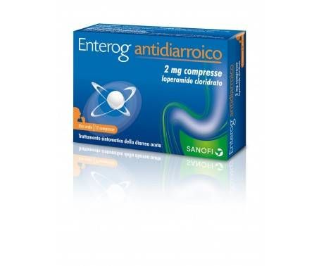 Enterog Antidiarroico 2 mg Loperamide Cloridrato 12 Compresse