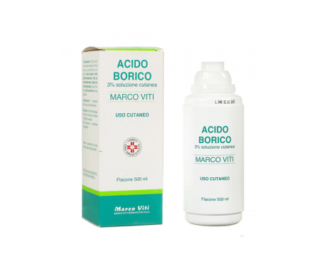 Acido Borico Marco Viti Soluzione Cutanea 3% Antisettico 500 Ml