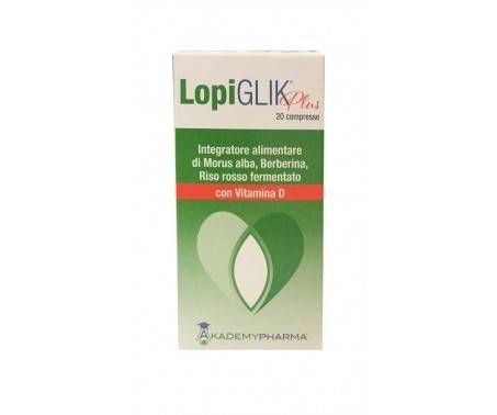 LopiGlik Plus - Integratore per il colesterolo - 20 Compresse