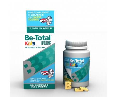 Be-Total Kids Plus Integratore Alimentare Vitamina B Calcio Fosforo Vitamine Bambini 6+ 30 Tavolette