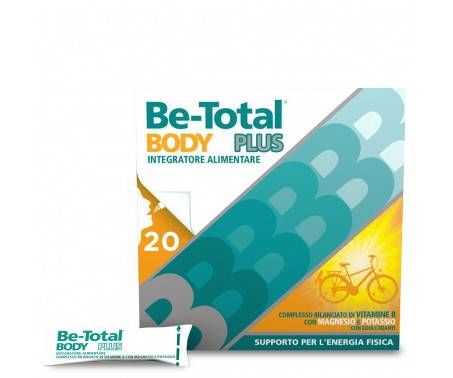 Be-Total Body Plus Integratore Alimentare Vitamina B Magnesio Potassio per Adulti 20 Bustine