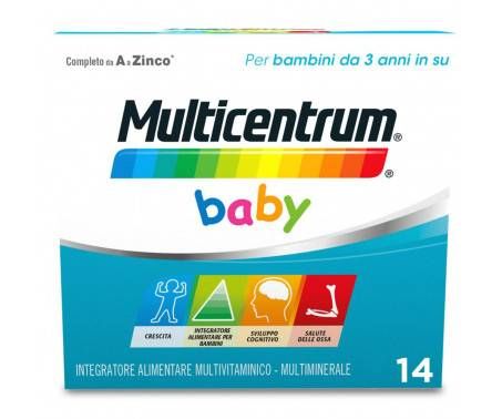 Multicentrum Baby Integratore Alimentare Multivitaminico Multiminerale Vitamine Bambini 3+ 14 Bst