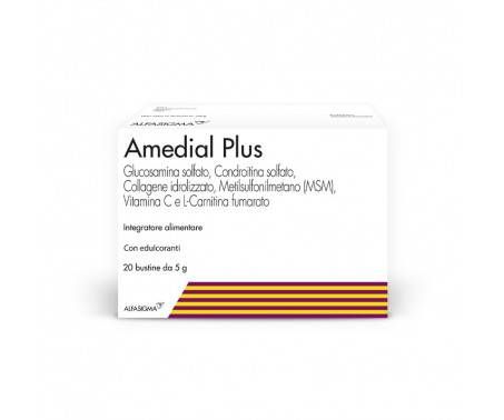 Amedial Plus - Integratore per ossa e cartilagini - 20 Bustine