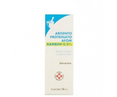 Argento Proteinato Afom 0,5% Gocce Nasali e Auricolari 10 ml