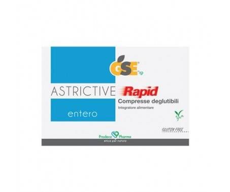 GSE Entero Astrictive Rapid integratore alimentare utile per il tratto intestinale e con funzione antiossidante 24 compresse deglutibili