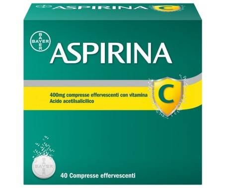 Aspirina C - 400 mg di Acido Acetilsalicilico + 240 mg di Vitamina C - 40 Compresse Effervescenti