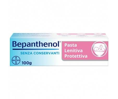 Bepanthenol Pasta Lenitiva Protettiva, cambio Pannolino, con Pantenolo Pro-Vitamina B5 Azione Idratante e Protettiva, contro Irritazione e Arrossamento della Pelle, 100g