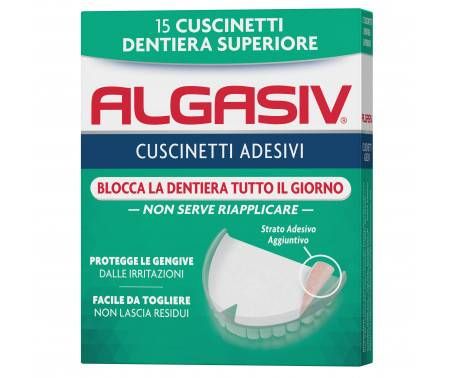 Algasiv Adesivo per Protesi Superiore 15 pezzi