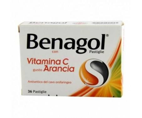 Benagol con Vitamina C - Gusto Arancia - 36 pastiglie