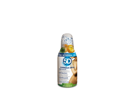5D Depuradren Sleeverato Formula Urto - Gusto Ananas - Integratore depurativo e drenante - 300 ml