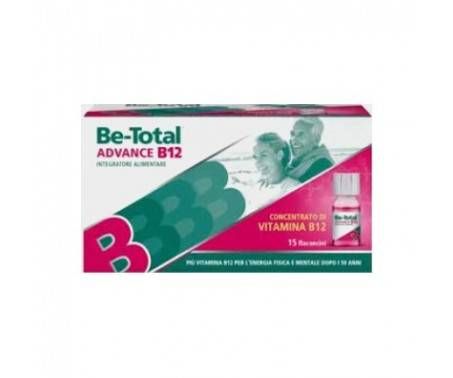 BeTotal Advance B12 Integratore di Vitamina B12 15 Flaconcini