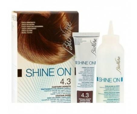Bionike Shine-On - Trattamento colorante capelli - castano dorato 4.3