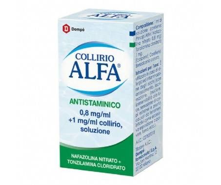 Collirio Alfa - Antistaminico - 0,8 mg/ml + 1 mg/ml di collirio, soluzione - Flacone da 10 ml
