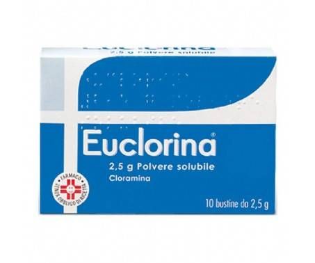 Euclorina - Polvere Solubile Disinfettante con Cloramina - 10 Bustine da 2,5 g