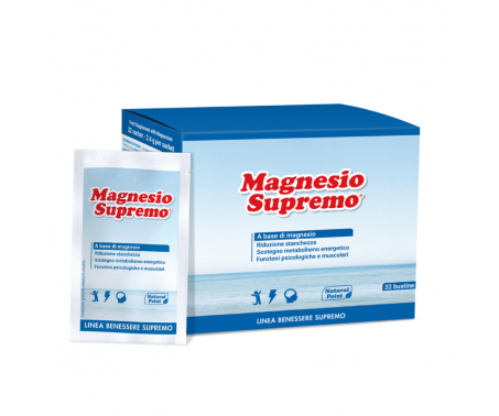 Magnesio Supremo Natural Point - Integratore per stanchezza e stress - 32 bustine da 2,4 g