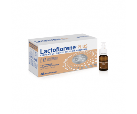 Lactoflorene Plus - Integratore di fermenti lattici -12 Flaconcini - 10 ml