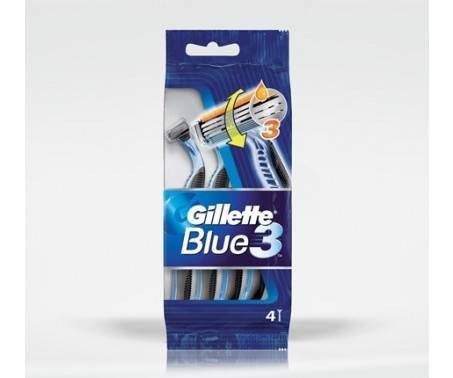 Gillette Rasoio Usa e Getta Blue 3 Standard 4 Pezzi