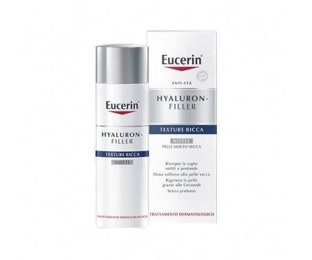 Eucerin Hyaluron-Filler Texture Ricca Crema Notte 50 mL
